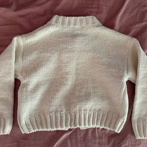 Dpam children's cardigan new for 5 years 110 cm white and beige