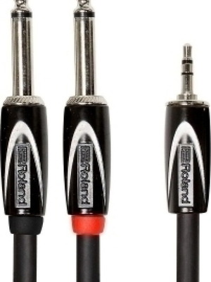 Καλώδιο Roland 2x6,3mm male 3,5mm male 1,5 μέτρα καινούργιο