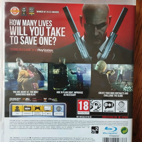 PS3 Hitman Absolution μεταχειρισμένο, πλήρες