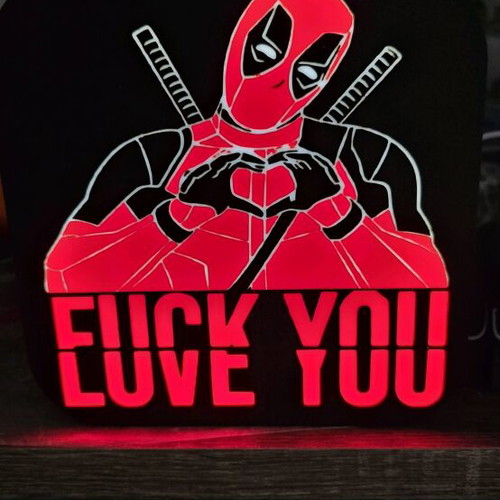 Lightbox Deadpool 3D print USB cable, like new