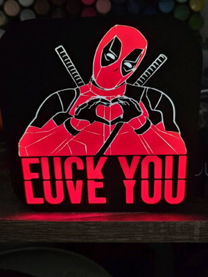 Lightbox Deadpool 3D print USB cable, like new