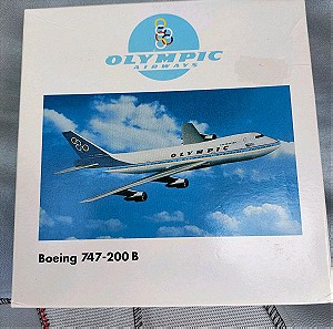 OLYMPIC AIRWAYS, ΑΕΡΟΠΛΑΝΟ JUMBO 747-200B ΜΕΤΑΛΛΙΚΟ, ΣΠΑΝΙΟ ΚΑΙ ΑΚΡΩΣ ΣΥΛΛΕΚΤΙΚΟ+ΔΩΡΑ!!!!