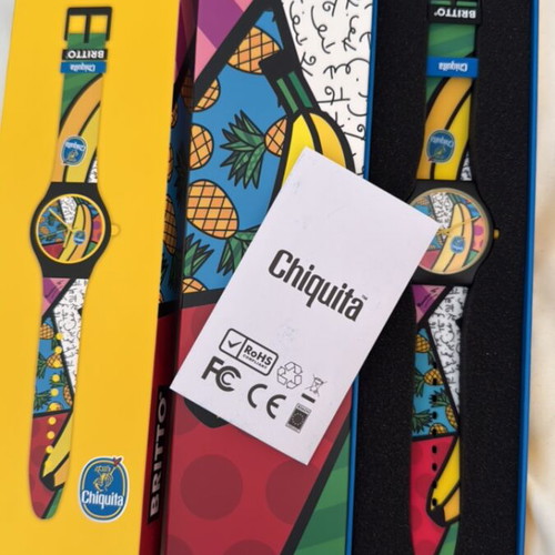 Romero Britto wristwatch new, collectible Chiquita edition
