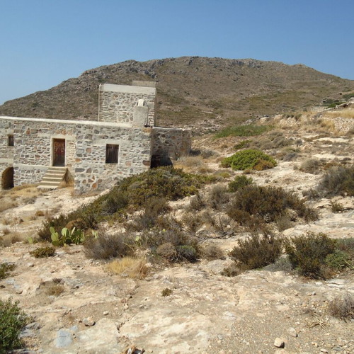 Stone Detached House in Sikinos Cyclades with Sea View