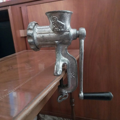 Soviet antique meat grinder used