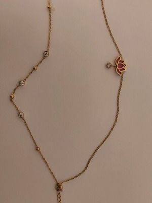 Lotus necklace new, for foot or hand