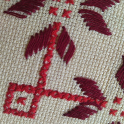 Hand embroidered tablecloth new, size 70x70 cm