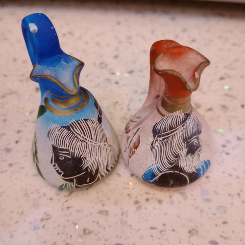 Stamnakia used, pack of 2 handmade Greek decorative items