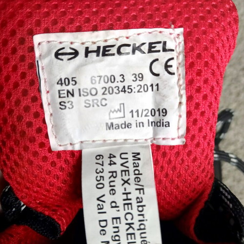 Heckel S3 SRC Safety Shoes Size 39 New Black Boots