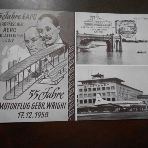 Germany 1958 Maxima aviation commemorative used