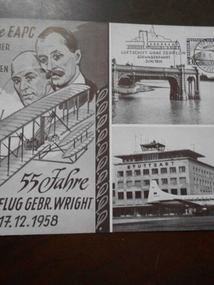Germany 1958 Maxima aviation commemorative used