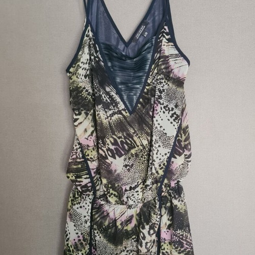 Bershka mini dress animal print, adjustable straps