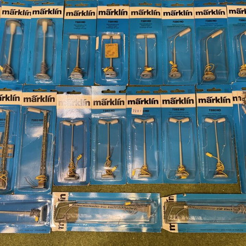 Marklin HO Model Trains used, vintage, complete with accessories