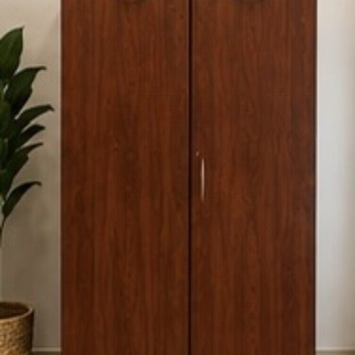 Office furniture set of 3 pieces like new, walnut wood, includes desk and glass top