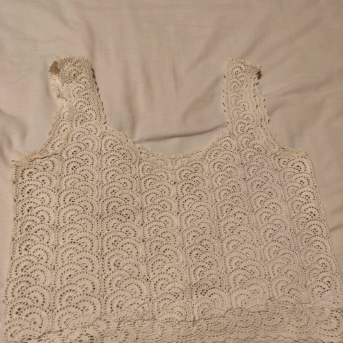 Handmade knitted tops new, pack of 4 white and cream