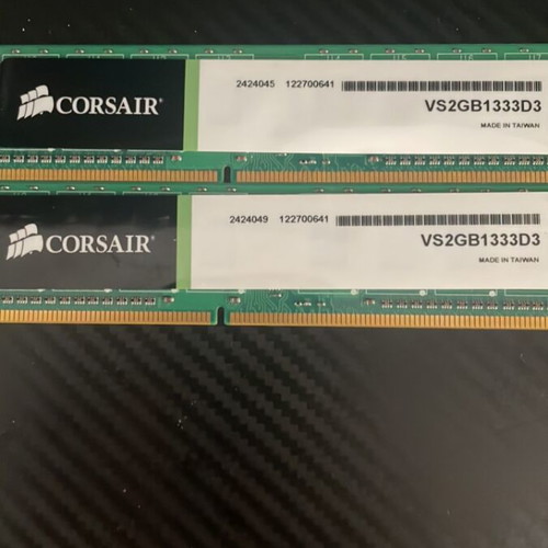 Corsair ValueSelect 4GB (2x2GB) DDR3 1333MHz RAM used
