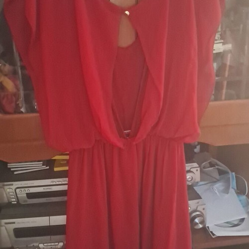 Midi silk dress Lynne like new, red, size 38