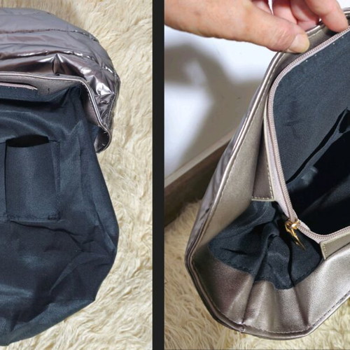 Shoulder bag with iridescent metallic color like new