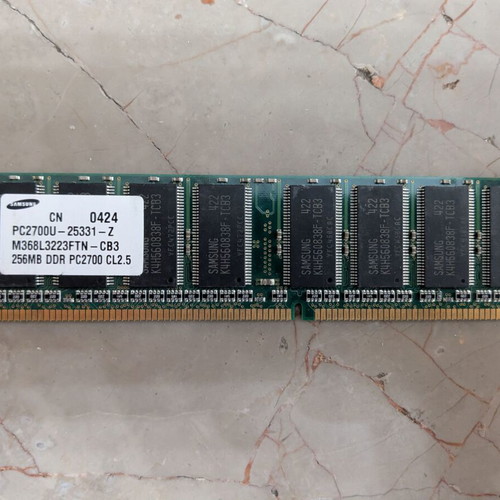 Samsung 256MB DDR PC2700 333MHz DIMM 184-pin memory used