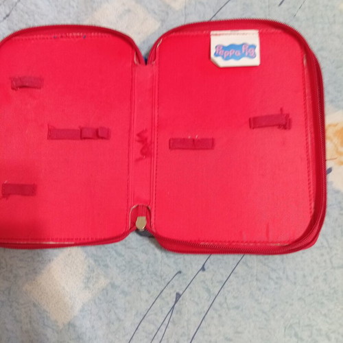 Peppa Pig double pencil case used with two compartments