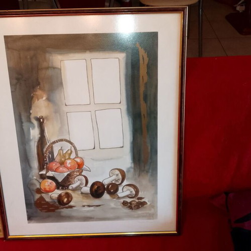 Vintage painting signed Ferry, like new, 65x52 cm