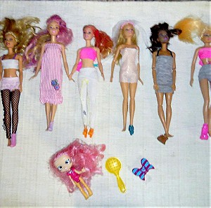 6 Barbie / Mattel κουκλες + δώρα !!!