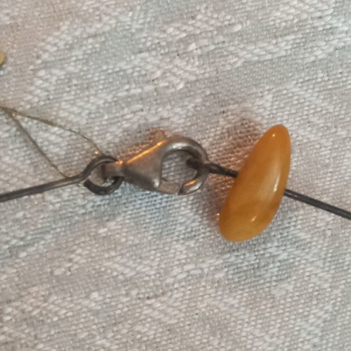 Silver 925 bracelet from Russia with vintage amber, used