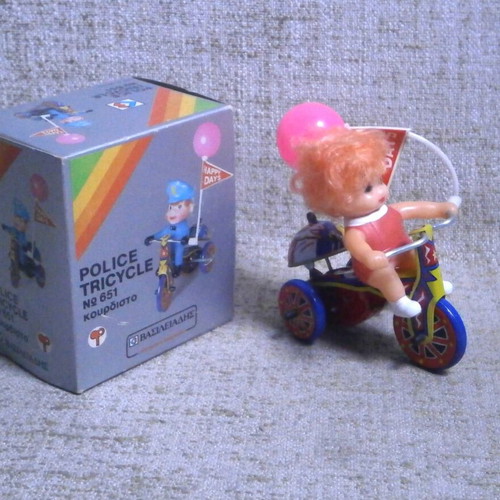 Vasileiadis No 651 Wind-Up Tin and Plastic Toy New with Box