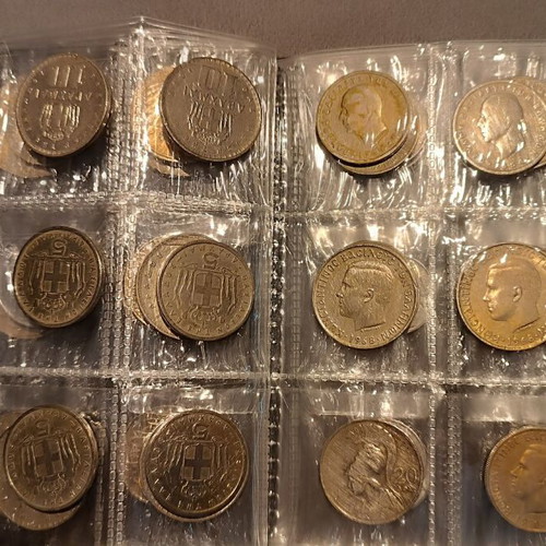 Album of 60 collectible coins