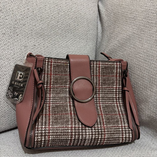 Erick Style Women's Shoulder Bag New, Checked Tweed Design