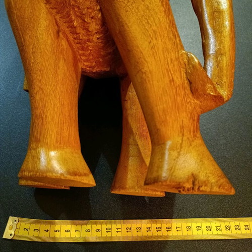 Handmade African solid wood vintage '70s made to order with wear