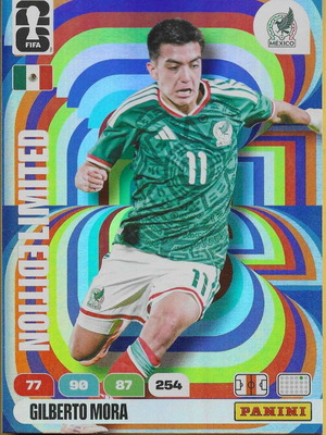 Panini World Cup Adrenalyn XXL Limited Edition Gilberto Mora card new