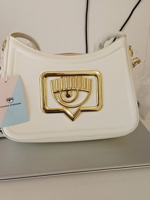 Chiara Ferragni τσάντα καινούργια, άσπρο χρώμα