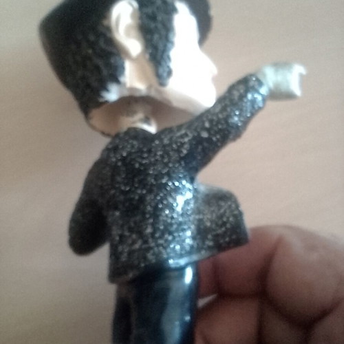 Michael Jackson collectible figure miniature used, 20 cm height