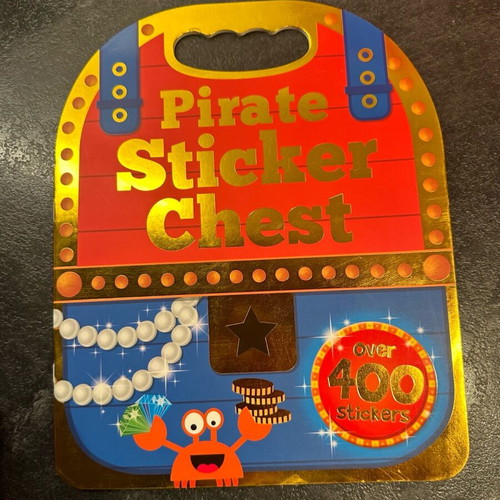 Children's activity book with puzzles and stickers in English like new