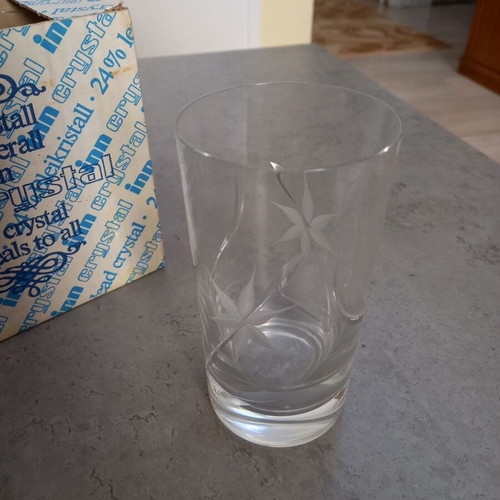 Set of 12 Crystal Water Glasses Bleikristall - Germany (In their box)