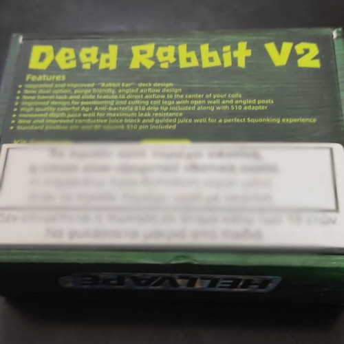 Hellvape Dead Rabbit V2 RDA like new, stainless steel