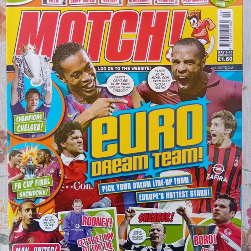 Match Football Magazine issue 9-15 May 2006 like new with Manchester United posters