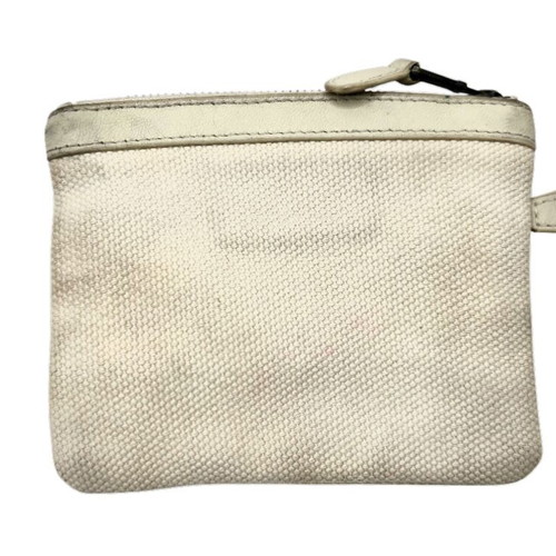 Balenciaga City cloth coin wallet used, beige