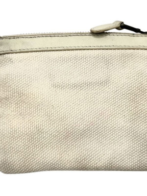 Balenciaga City cloth coin wallet used, beige