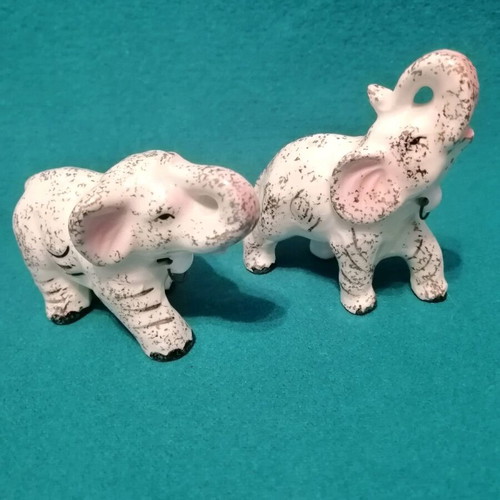 Porcelain elephant figurines vintage, like new, 1950s