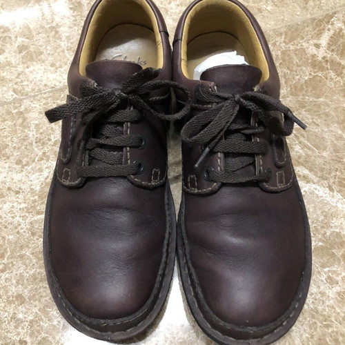 Clarks Nature II brown shoes used, size 45