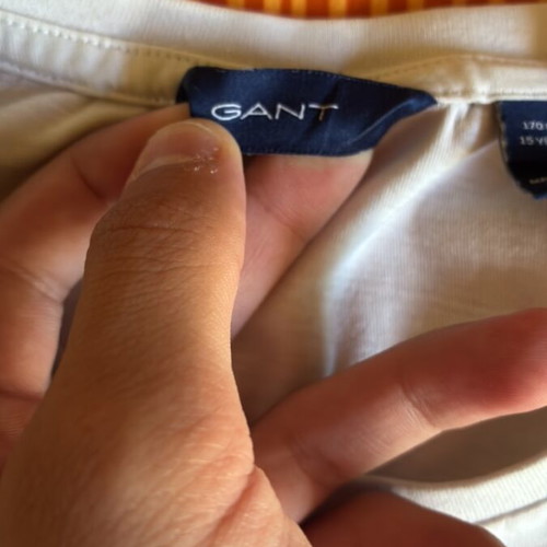 Gant T-shirt, white, size S