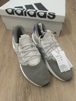 Adidas X_PLRBOOST sport shoes new, size 44, white and grey