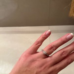 Swarovski ring like new, silver