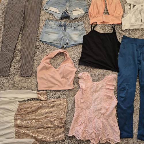 Zara blouses like new, 14 pieces, 10 unworn, sizes xs-s