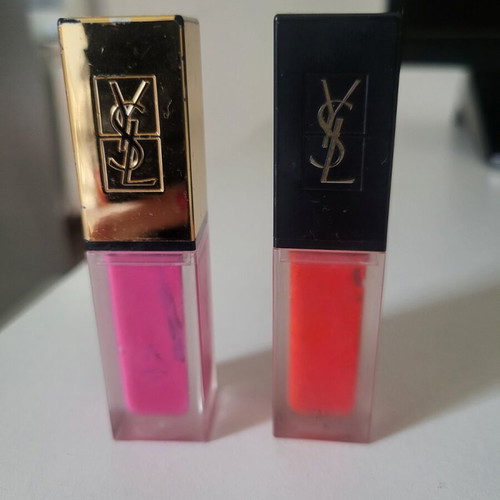 Yves Saint Laurent lipsticks used, 2 shades