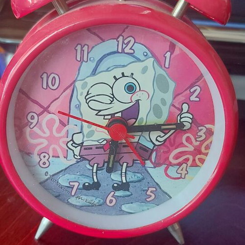 Vintage children's alarm clock new, analog tabletop