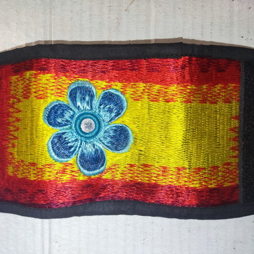 Fabric wallet new, red and yellow