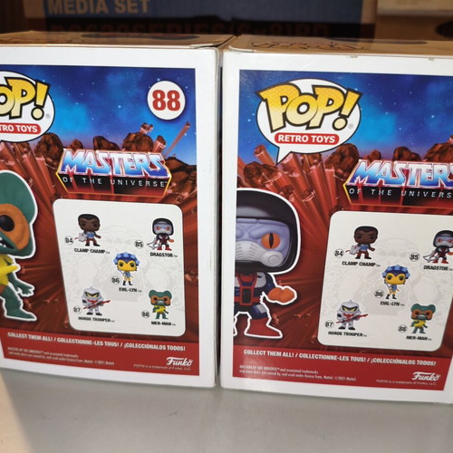 Dragstor and Mer-Man vinyl figures new
